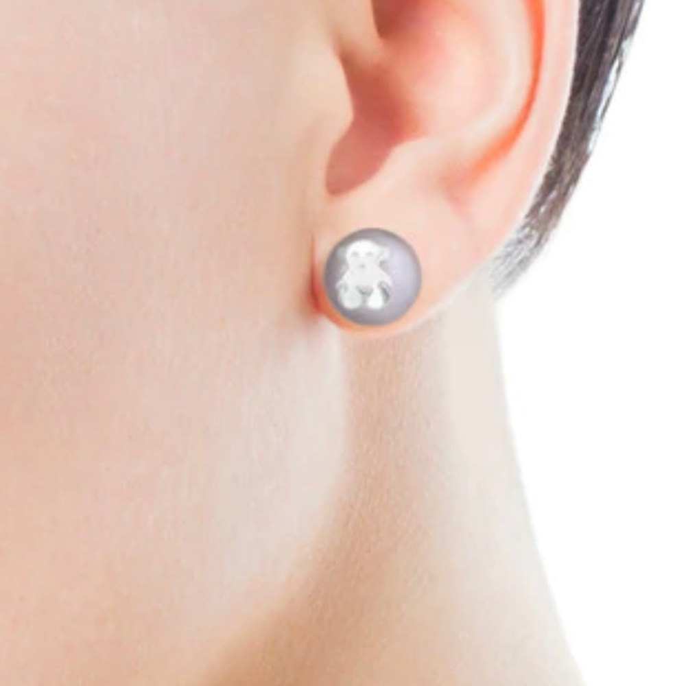 Tous fresh pearl earrings in sterling silver